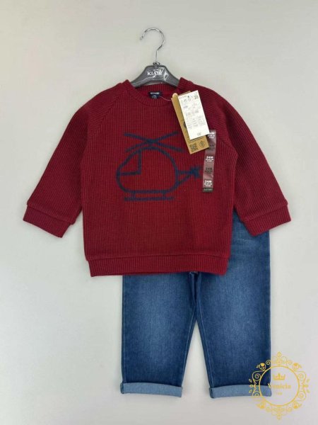 من Kiabi طقم ولادي قطعتين