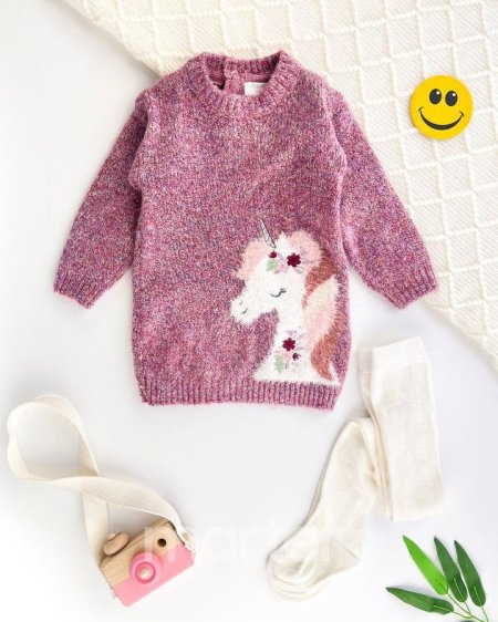 فستان صوف يوني كورن مع كيلون (هيلاهوب)