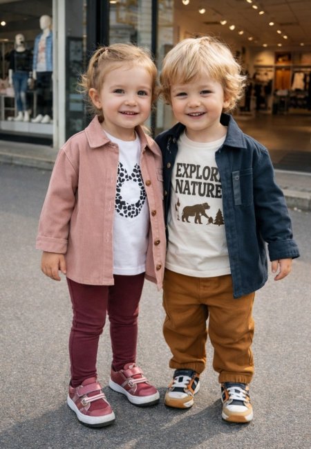 من Kiabi طقم ولادي/ بناتي 3 قطع