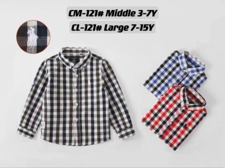 قميص POLO كاروهات وسط