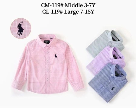 قميص POLO مربعات وسط