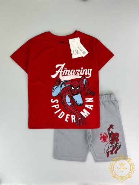 بدلة spider man & others صيفي zara/next