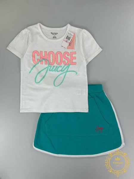 طقم juicy بلوزة وتنورة سبورت