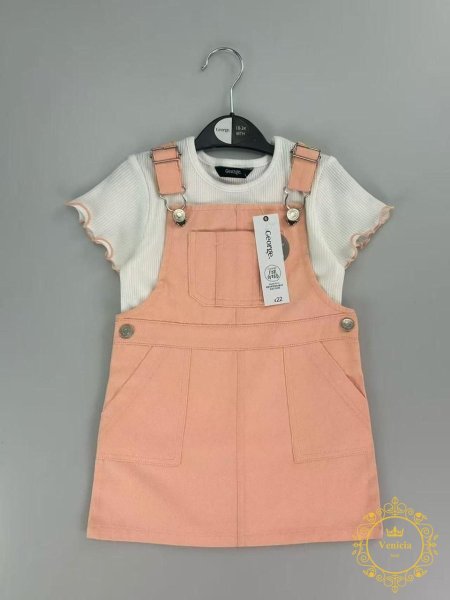 فستان بيبي بلوزة نص كم وشيالات