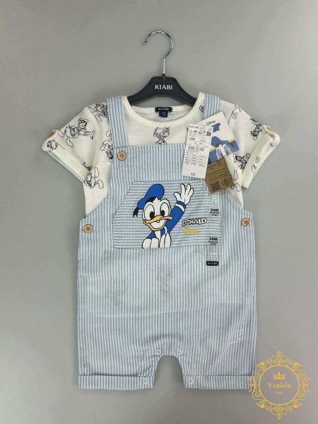 طقم بيبي ولادي قطعتين Kiabi