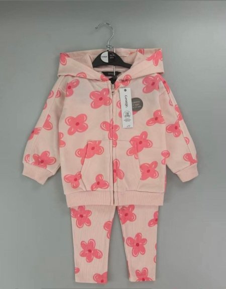 بدلة خريفي قطني بيبي بناتي