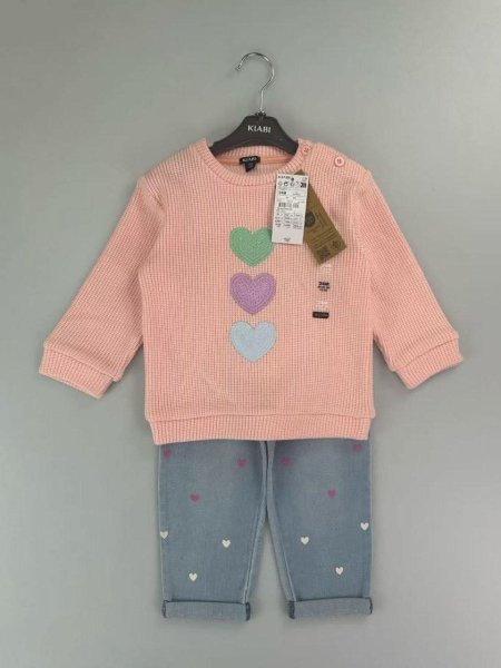 طقم بيبي بناتي خريفي KIABI