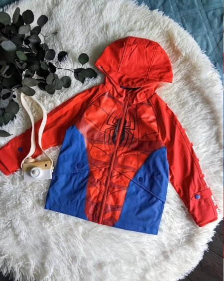 جاكيت سبايدرمان واتر بروف مبطن فرو