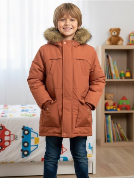 جاكيت مبطن فرو